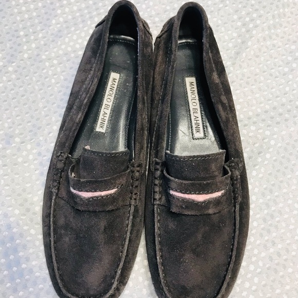 Manolo blahnik Suede Driver
Loafer Gray/Pink - Picture 4 of 14